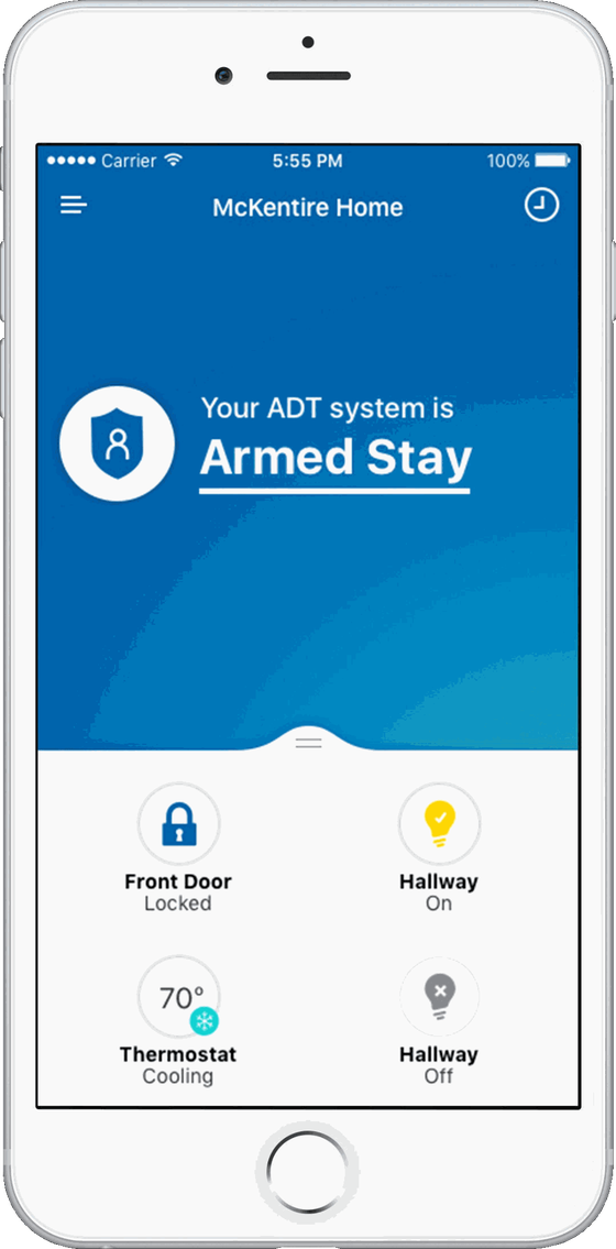 Smart package — ADT Command Panel with HD security camera and video doorbell options